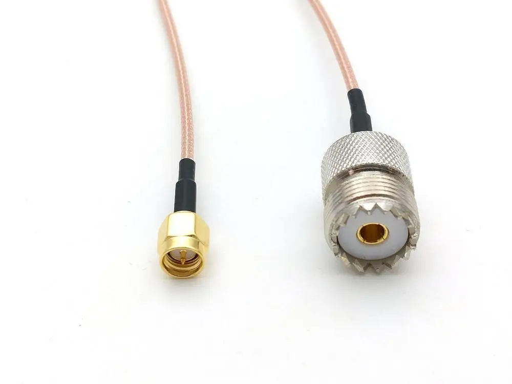 20 шт. UHF SO239 женский PL259 к SMA Штекерный обжимной кабель RG316 оптовая