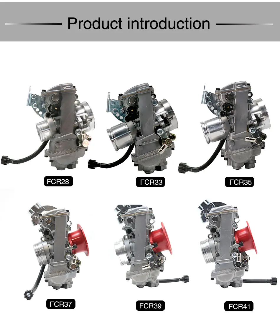 ZSDTRP FCR28 31, 33 размер 35, 37, 39-41 мм карбюратор для KTM KLX450 YZ450F FCR39 flatslide Kehin карбюратор fcr CRF450/650 Husqvarna 450