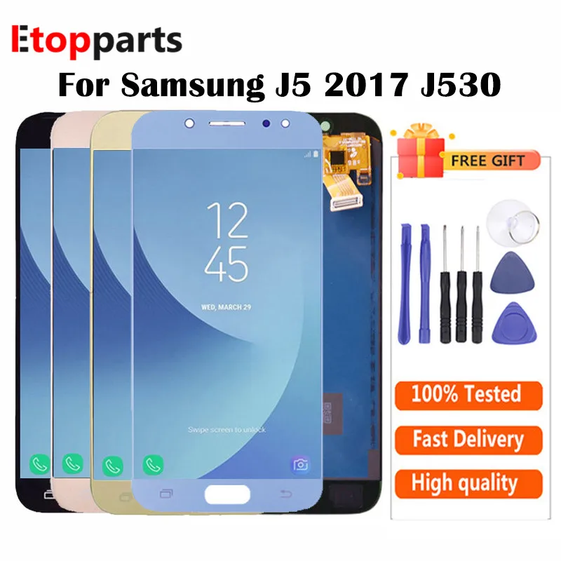 ЖК дисплей с дигитайзером сенсорного экрана в сборе для Samsung J5 2017 J530 J530F|Экраны