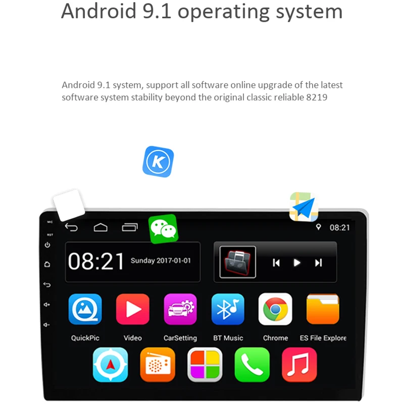 2 Din Android 9,1 Универсальное автомобильное радио двойной Din Стерео gps навигация в тире видео wifi USB Bluetooth автомобильное радио мультимедиа Pla