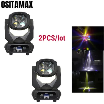 

2pcs 4x25w Disco Party Lights Mini Beam LED Moving Head Light RGBW DMX512 Control DJ Equipment Beam Stage Moving Heads