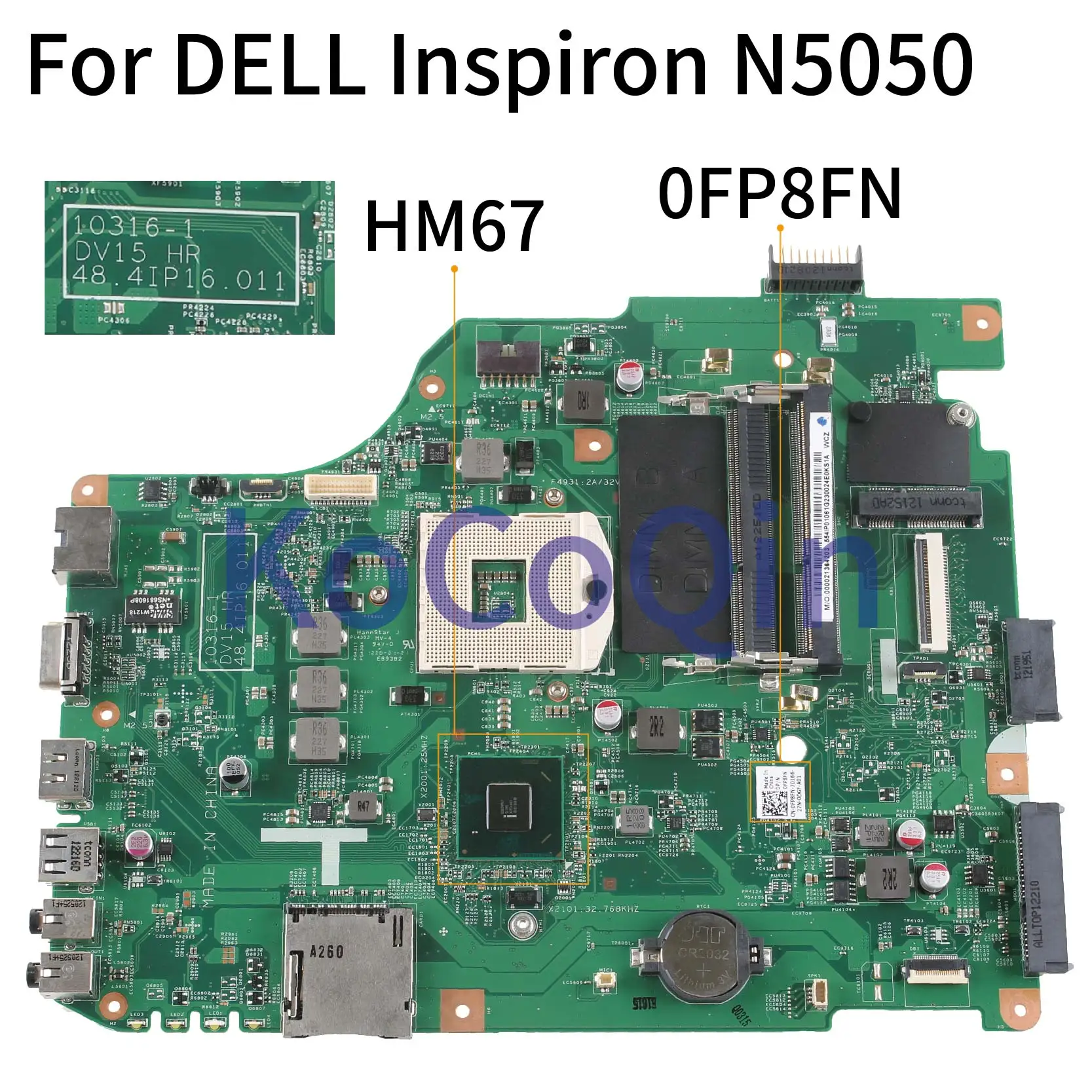 KoCoQin Laptop motherboard For DELL Inspiron N5050
