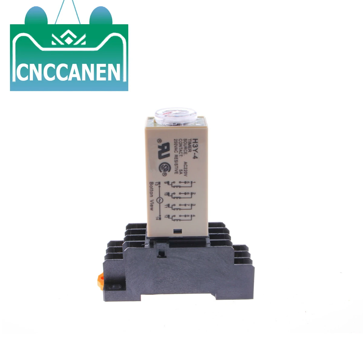 

10 Set H3Y-4 DPDT Power on Time Delay Relay with Base AC220V 60S