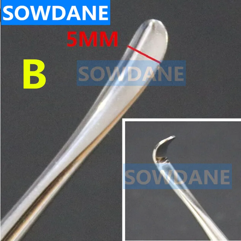Двойной концы зубной имплантат периостальный элеватор инструмент для отражения и втягивания сплиттер Seperator уход за полостью рта Stianless сталь - Цвет: 1 Piece B