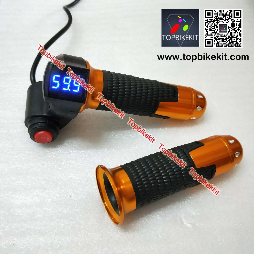 24V36V48V60V72Twist GripsThrottle Handlebars LED Display with 3Speed Switch  (6)