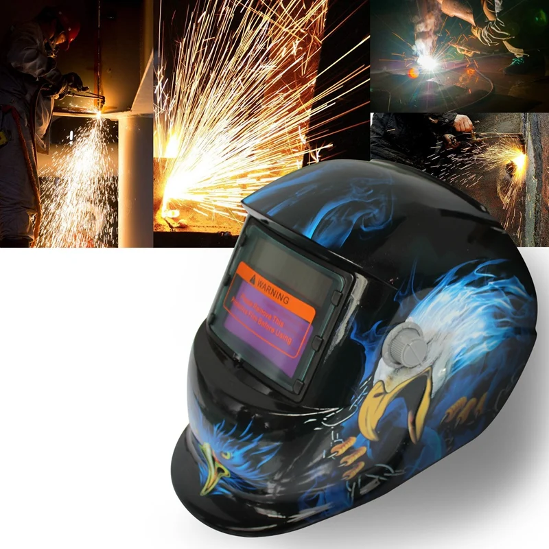 

2018 New Pro Solar Welder Mask Auto-Darkening Welding Helmet Pattern Cone Eagle