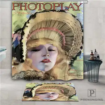 

Custom pin-up-girl (5) Waterproof Shower Curtain Doormat Home Bath Bathroom Polyester Fabric Multi Sizes#2019-1-05-72