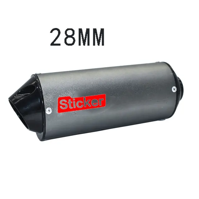 28mm 32mm 38mm For 125cc 150cc 160cc Atv Motorcycle Exhaust Muffler Escape Moto Pipe Dirt Pit Bike For Honda Yamaha Kawasaki 28mm titanium