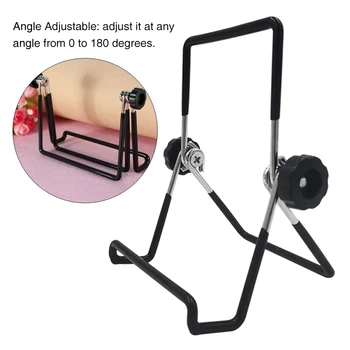 

Simple Portable Foldable Tablet Holder Multifunctional Rotatable Home Office Desktop Iron Wire Adjustable Angle Anti Slip