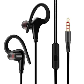 

3.5mm Universal Ear Hook Stereo Wired Earphone Sports Volume Control Headphone