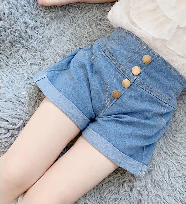 Wholesale Baby Shorts Kids Baby Girls Stretch Ripped Jeans Destroyed Frayed Denim Shorts Hot Pants