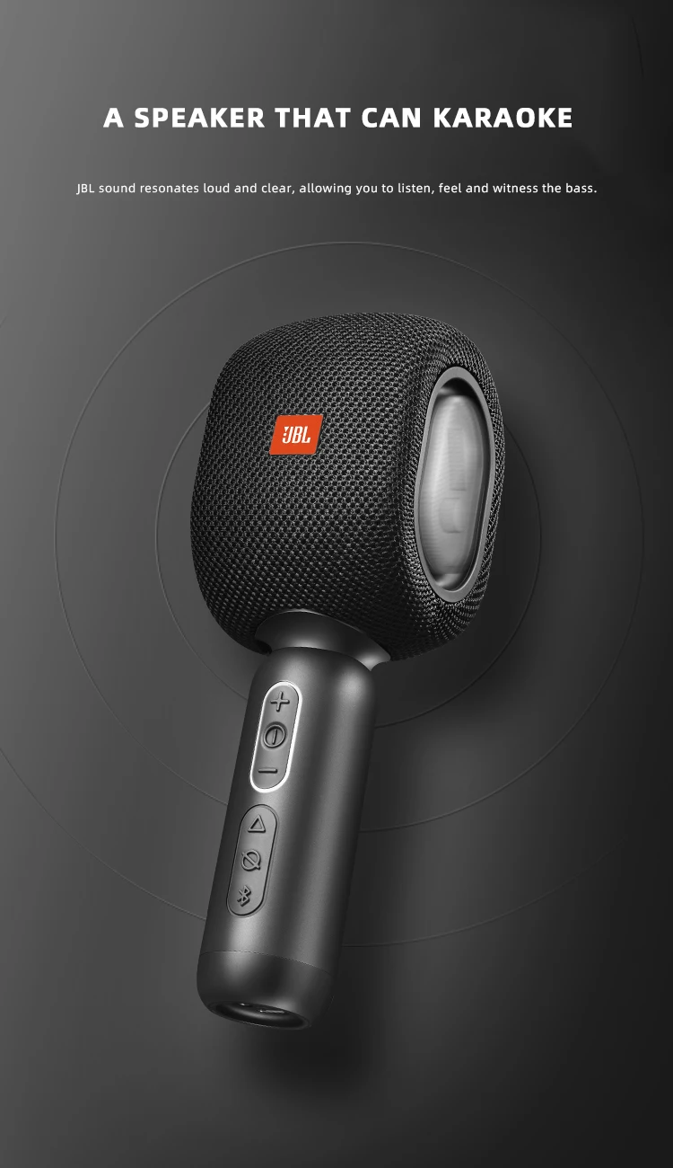 JBL KMC 500 Professional Karaoke Microphone Portable Bluetooth Wireless Speaker Microphone for Phone Handheld Dynamic Mic