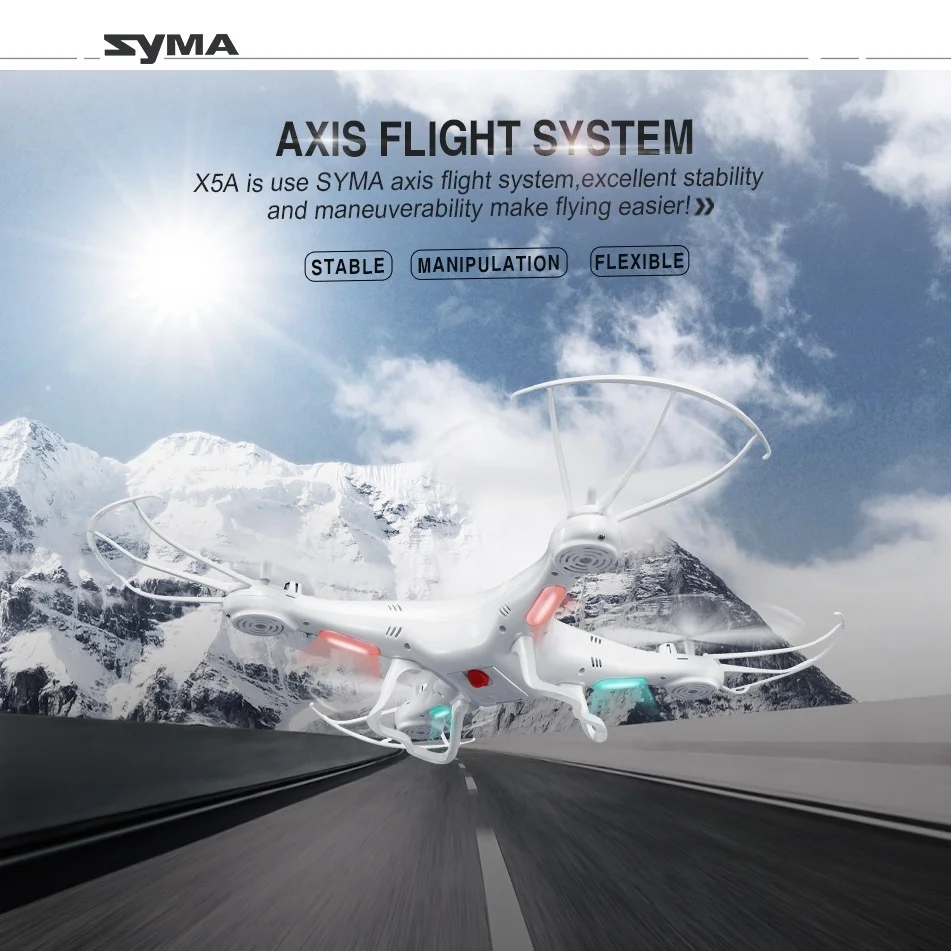 Syma X5A X5A-1 Дрон 2,4G 4CH RC вертолет Квадрокоптер без камеры, самолет Дрон