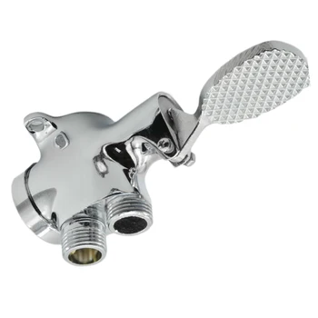 

Faucet Copper Floor Foot Pedal Control Switch Tap Valve Faucet Basin Single Cold Water1 Pc Switch Control By Floor Foot Pedal