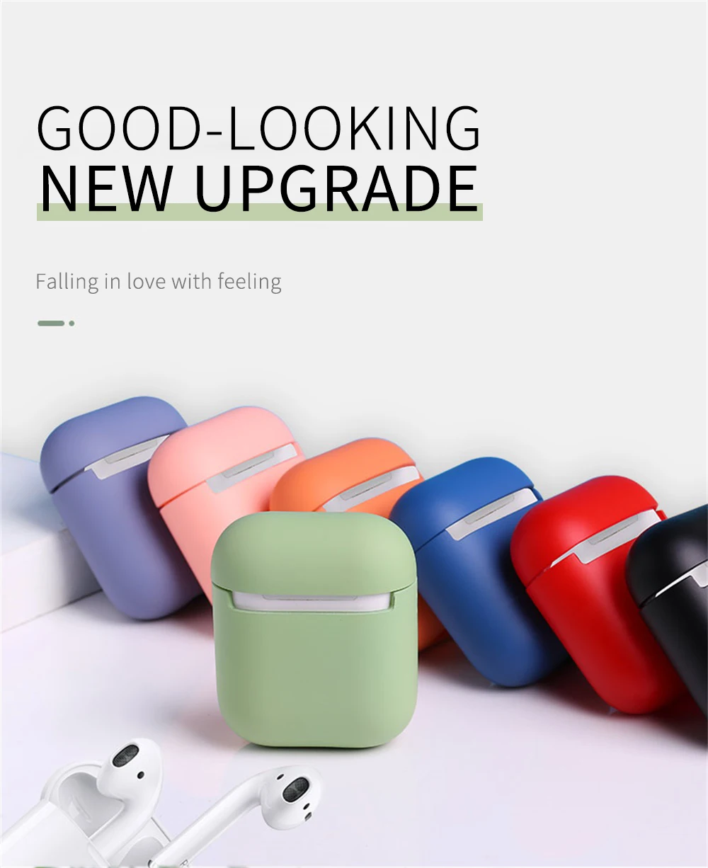 Для Apple Airpods 1 2 чехол для наушников беспроводной Bluetooth для Apple AirPods мягкий силиконовый беспроводной чехол для наушников