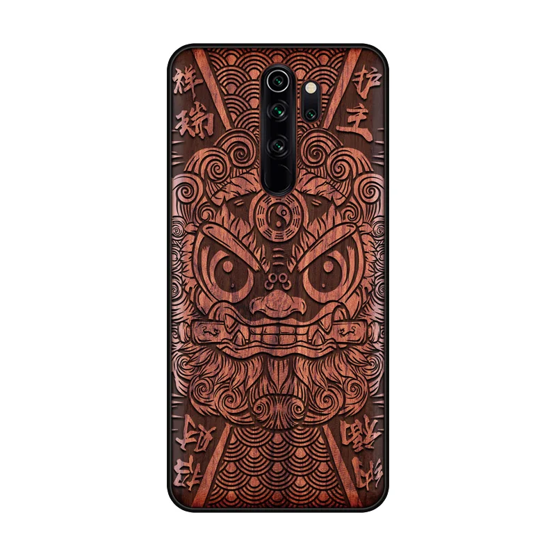 Деревянный телефонный чехол ручной работы для Xiaomi Redmi Note 8 Pro из натурального