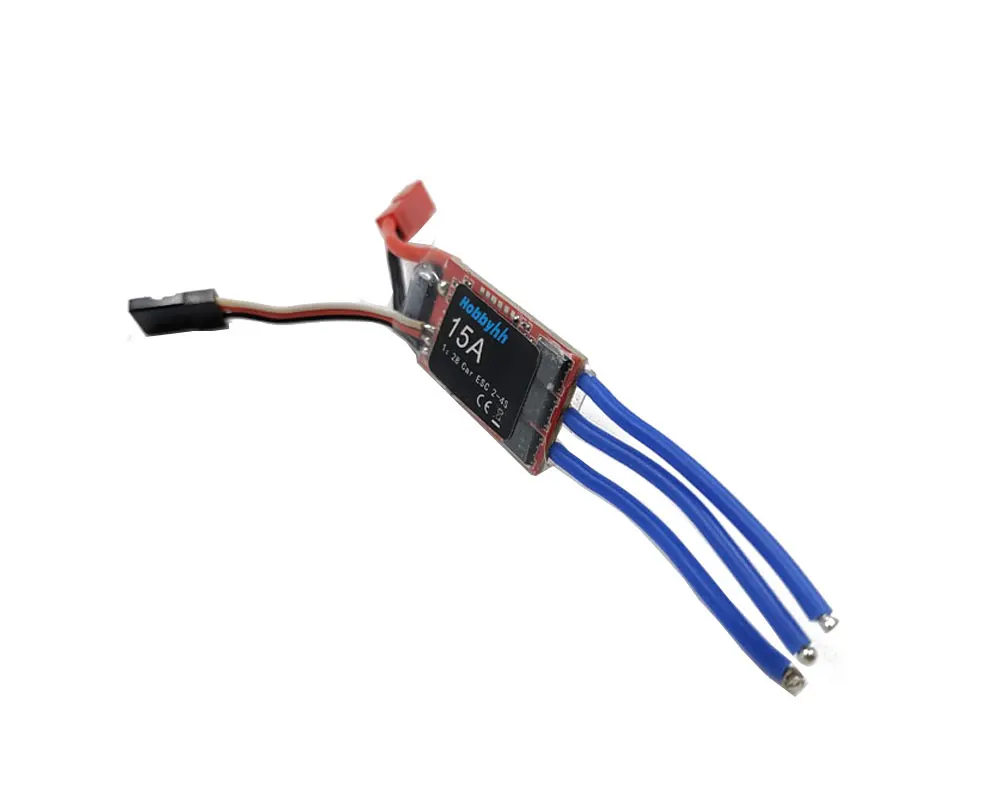 Высокоскоростной контроллер Hobbyhh 15A 2-3S бесщеточный ESC вперед и назад для