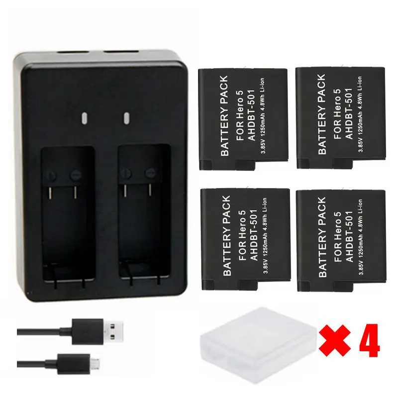 Комплект с полностью декодированным аккумулятором и двойным зарядным