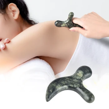 

Natural Jade Guasha Board Massage Tool SPA Pressure Therapy GuaSha Massager GuaSha Tools For Body Health Care Scraping Board