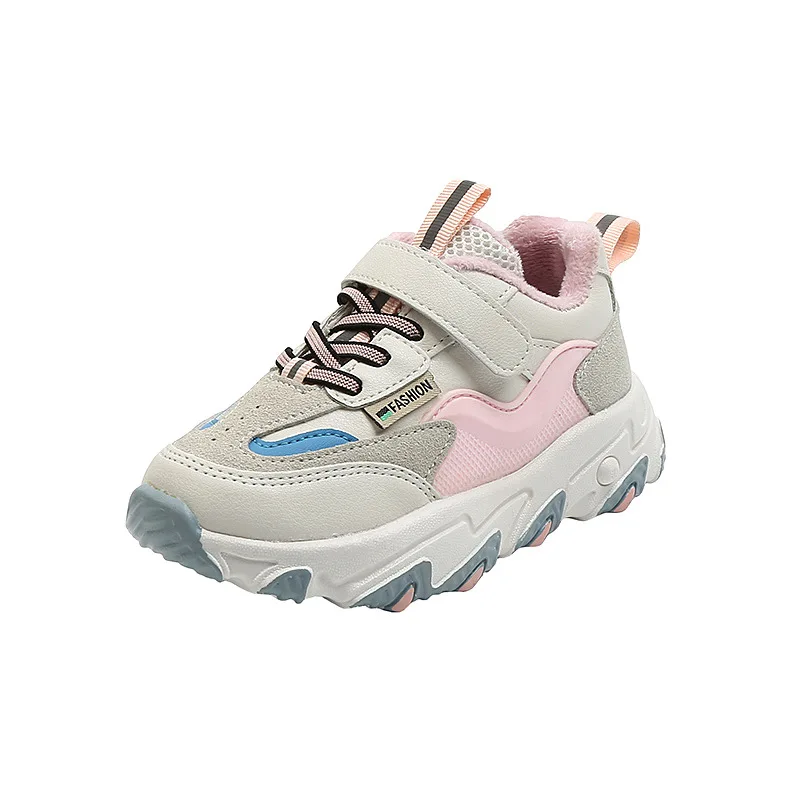 

Children Sport Shoes Autumn Winter 2020 New Boys Girls Velvet Shoes Kids Dad Sneakers Student Running Shoes Kids Trainers D10072