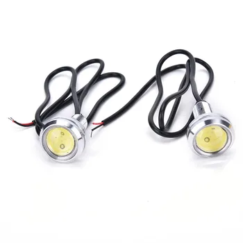 

Hot sale 2PCS 23mm 10W 12V LED Eagle Eye White Daytime Running DRL Light Tail Car Auto