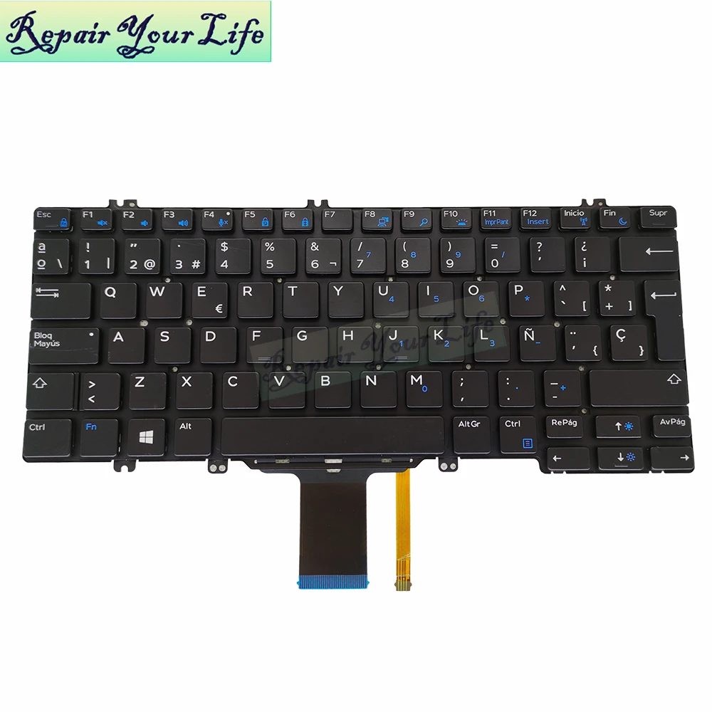 teclado iluminado com luz de fundo para dell latitude cn novo trabalho