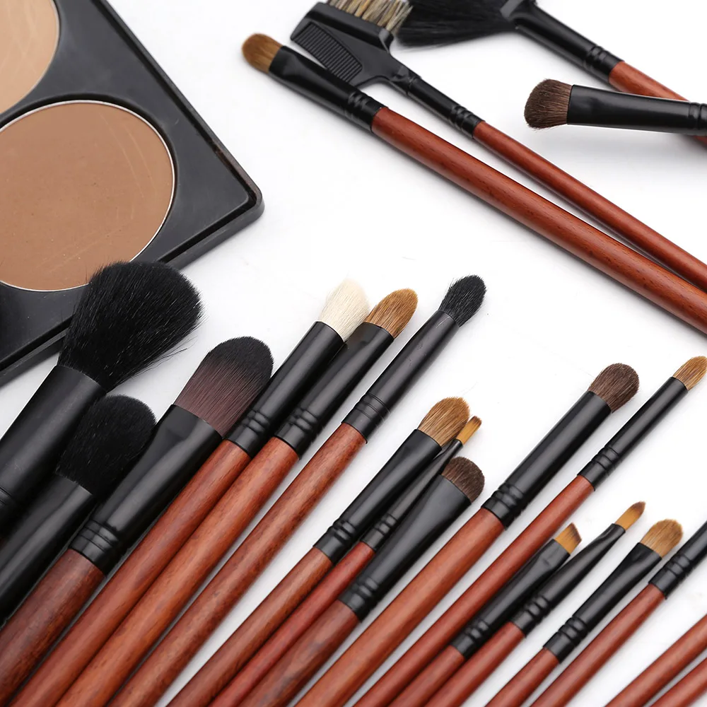 Профессиональные кисти для макияжа козья шерсть тени век кисть пудры смешивания