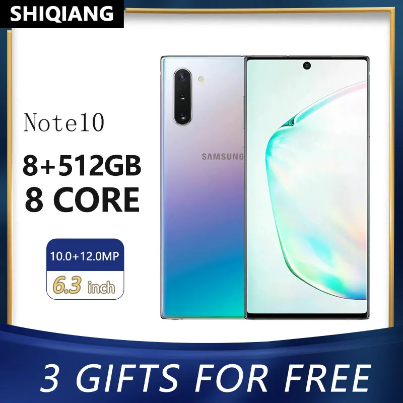 Б/у оригинал Samsung Galaxy Note10 + N10 плюс разблокировки смартфонов на базе Android 12 Гб