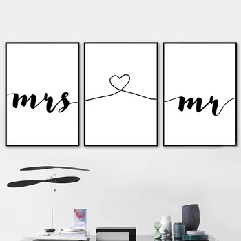 

Black White Lines Love Quotes Wall Art Canvas Painting Nordic Posters And Prints Abstract Wall Pictures For Living Room Decor