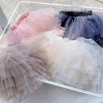 

Summer Cute Baby Girls Skirt 1-6T Lovely Toddler Girls Layered Design Tutu Skirt Casual Toddler Short Skirts Outfits