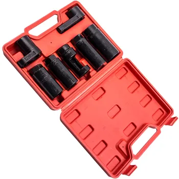 

7PCS 1/2" Oxygen Sensor Socket Wrench 22mm 27mm 29mm Auto Repair Installer Tool