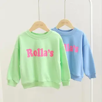 

2020 new girls boys t-shirt spring cotton fashion kids sweatshirt 2-7t HJ873
