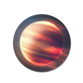 

Round Polyester Printed Carpet Computer Office Chair Floor Mat Non-slip Dust-proof Door Rug Foot Pad