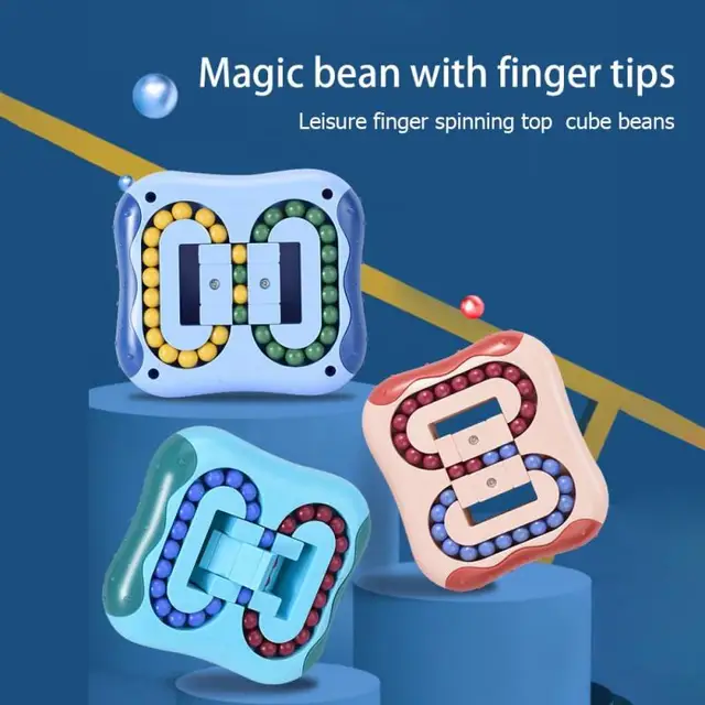 Rotating Bean Intelligence Fingertip Toy Children's Finger Gyro Disk Toy Stress Relief Puzzles Fun Educational Breakthrough Game 5