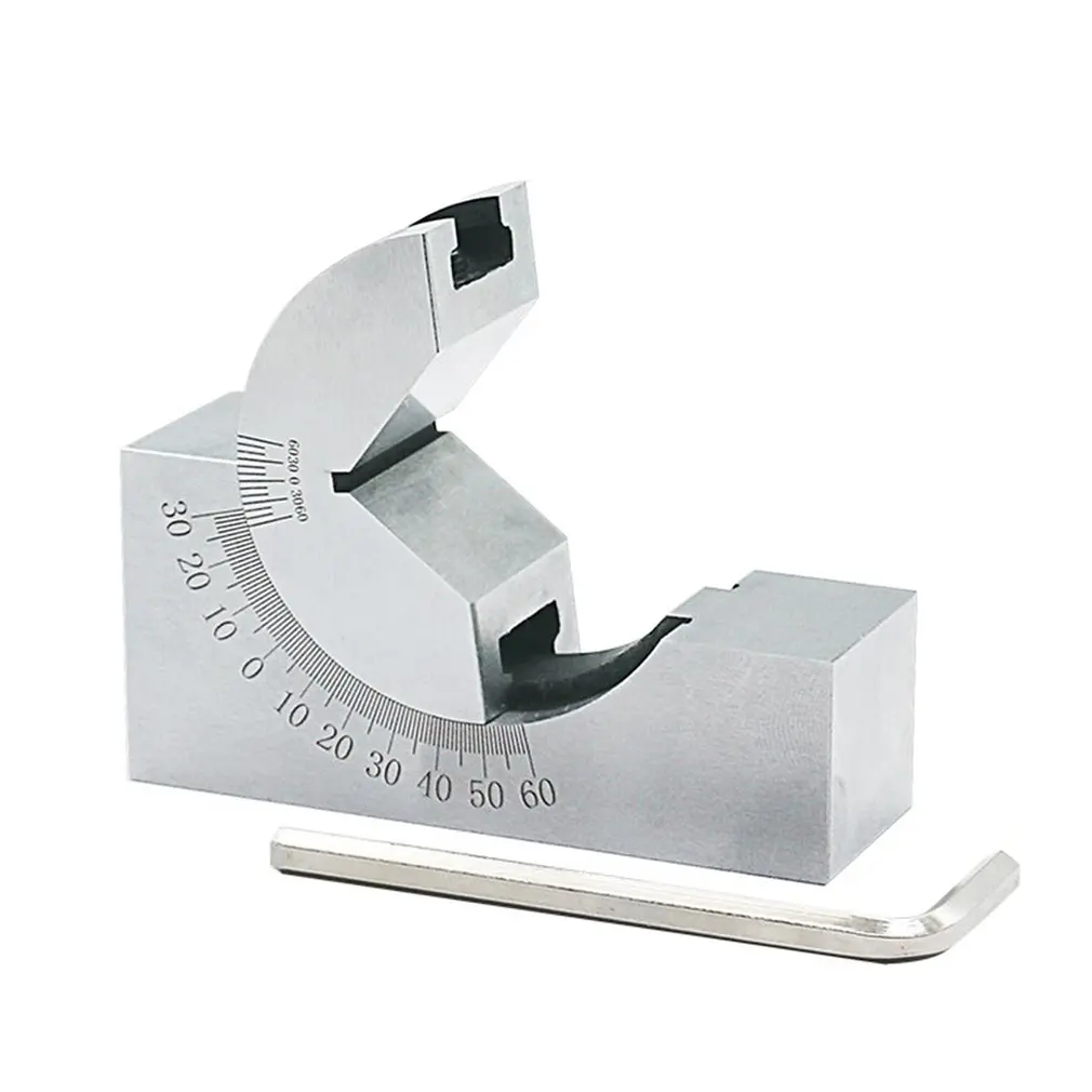 

AP25 Precision Gauge Micro Adjustable Angle V Block Milling Setup 0 to 60 Degree Angle Plate Angle Block Gauge Tool
