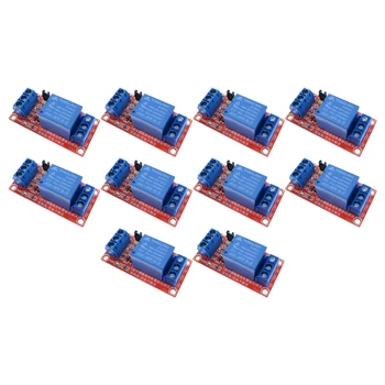 

10Pcs One 1 Channel 5V Relay Module Board Shield for Arduino with Optocoupler Support High and Low Level Trigger