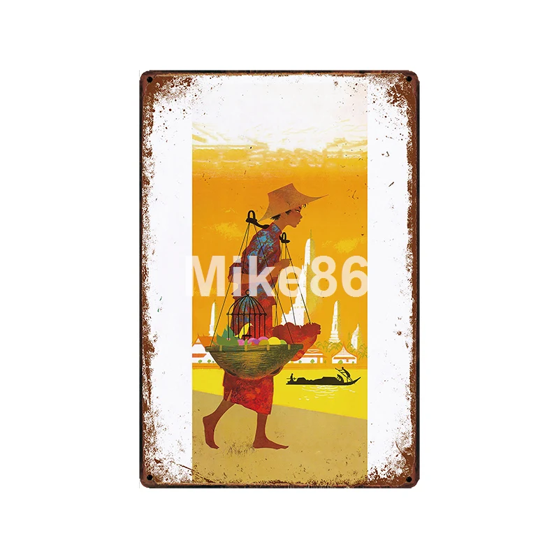 [Mike86] Китай Гонконг, Индия, Гонконг, Таиланд, Филиппины, Карачаево, Израиль, город, Будда, плакат, Искусство 20*30 см, LT-1949 - Цвет: GLC-14843