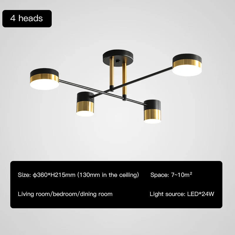 contemporary chandeliers 2022 Modern LED Chandelier For Living Room Bedroom Dining Room Kitchen Lounge Ceiling Lamp Black Gold Luster Style Design Light chandelier lamp Chandeliers