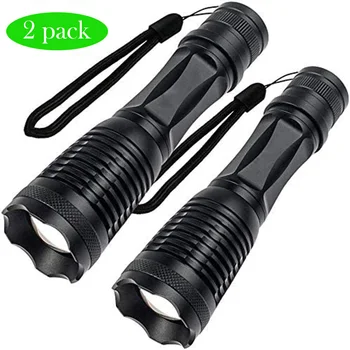 

Ultra-Bright LED Flashlight CREE XML-T6 LED Flashlight Zoomable Water-Resistant Portable Torch Light With 5 Light Modes Outdoor