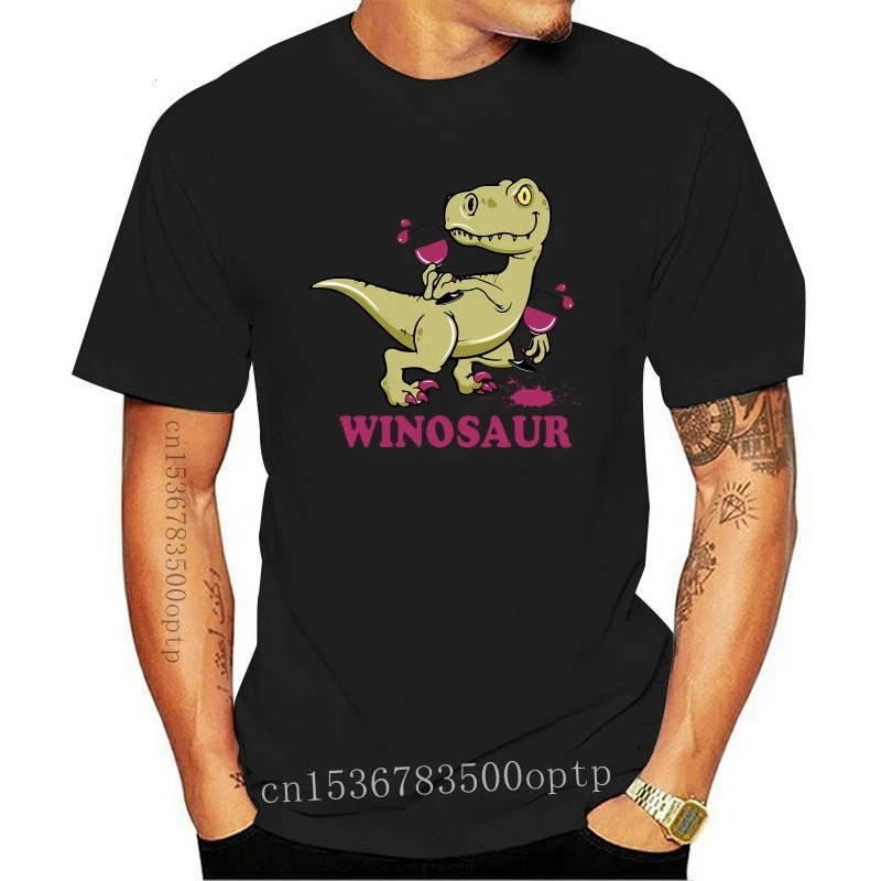 Новая футболка с принтом динозавра WINOSAUR повседневная мужская на весну и осень |