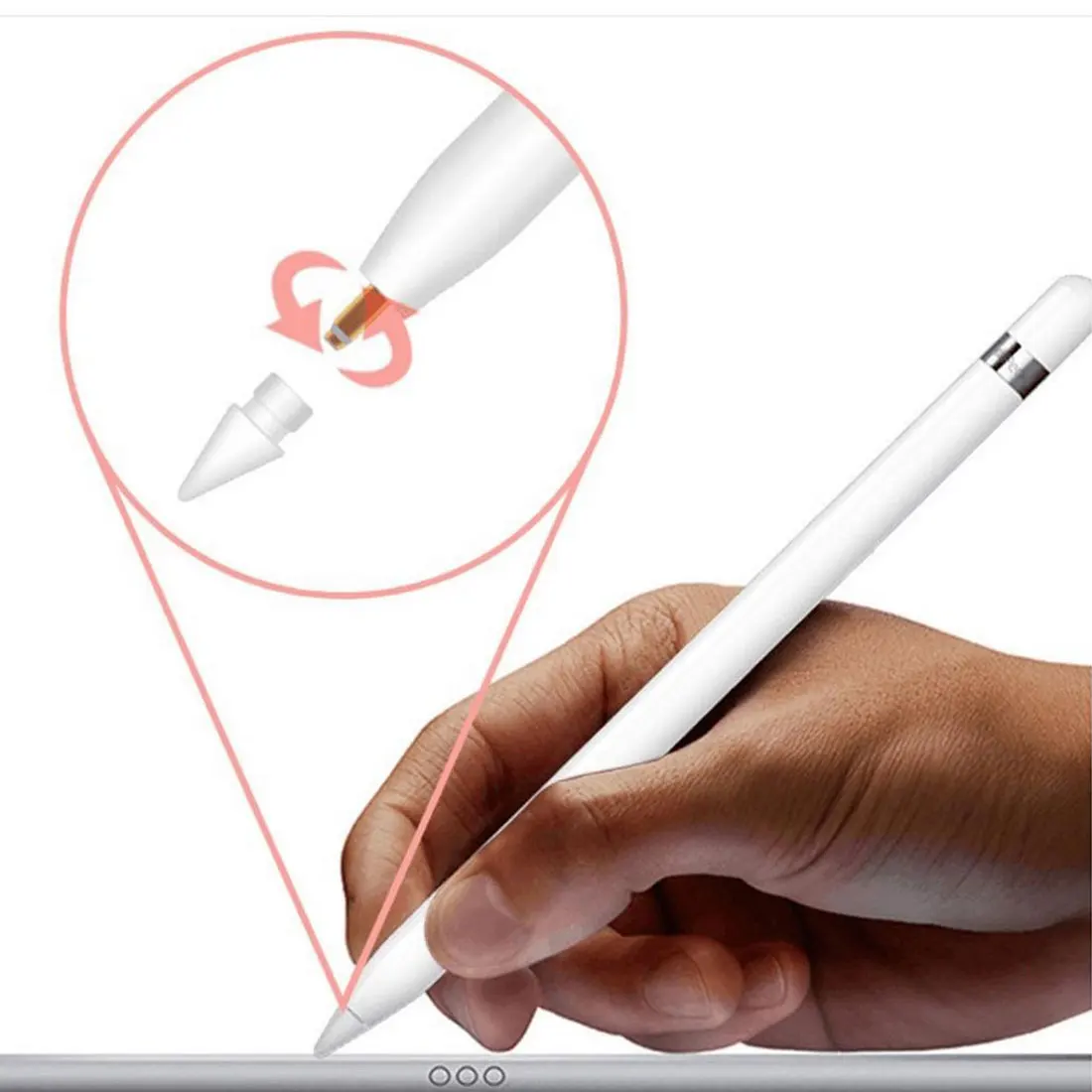 Запасной наконечник для Apple Pencil сменный стилус ручка для тачскрина iPad Pro поколение Универсальный