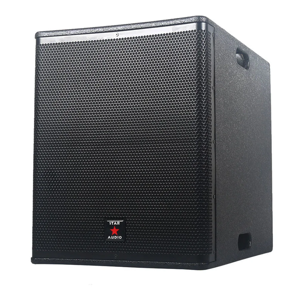 STARAUDIO 15 Powered 4500W Wooden Subwoofer DSP PA Stage Speaker Active Speaker Sub