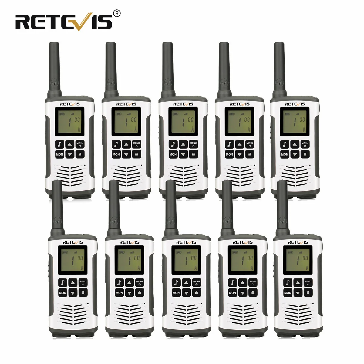 Мини-рация Retevis RT45 10 шт. 0 5 Вт PMR446 PMR FRS | Мобильные телефоны и аксессуары