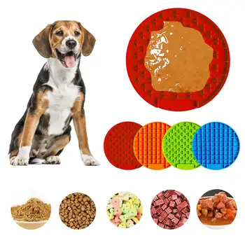 

Pet Dog Feeding Food Dish Bowl Silicone Dog Feeding Lick Mat Dog Slow Feeder Treat Dispensing Mat Pet Supplies
