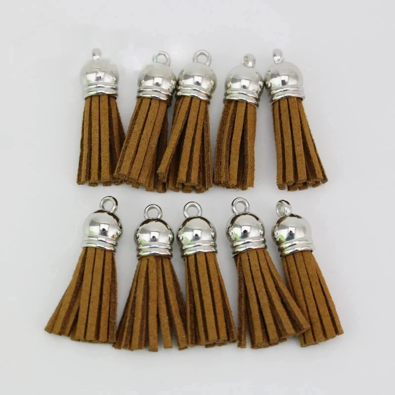 20Pcs/pack 38mm Vintage Leather Tassels Jewelry Accessories Jewelry findings Earrings Accessories Wholesale Handmade DIY