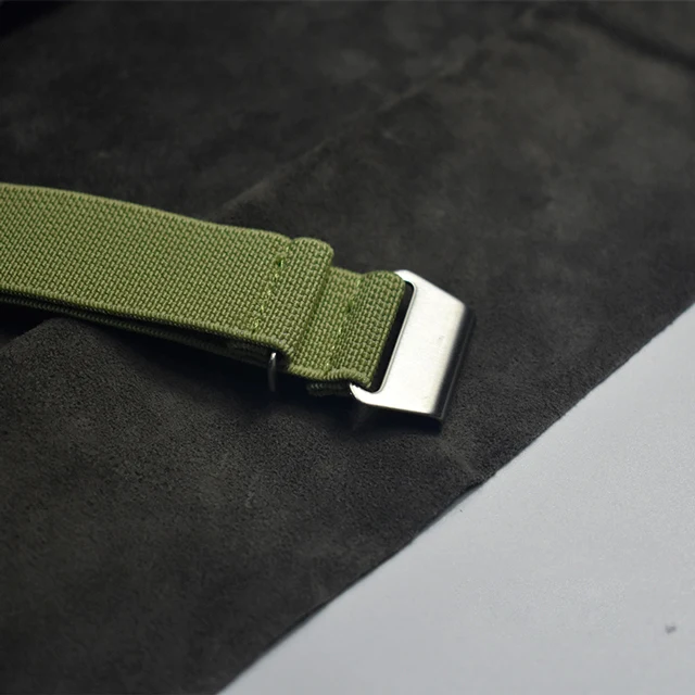 Elastic Nylon Parachute-Style Watch Strap Bracelet