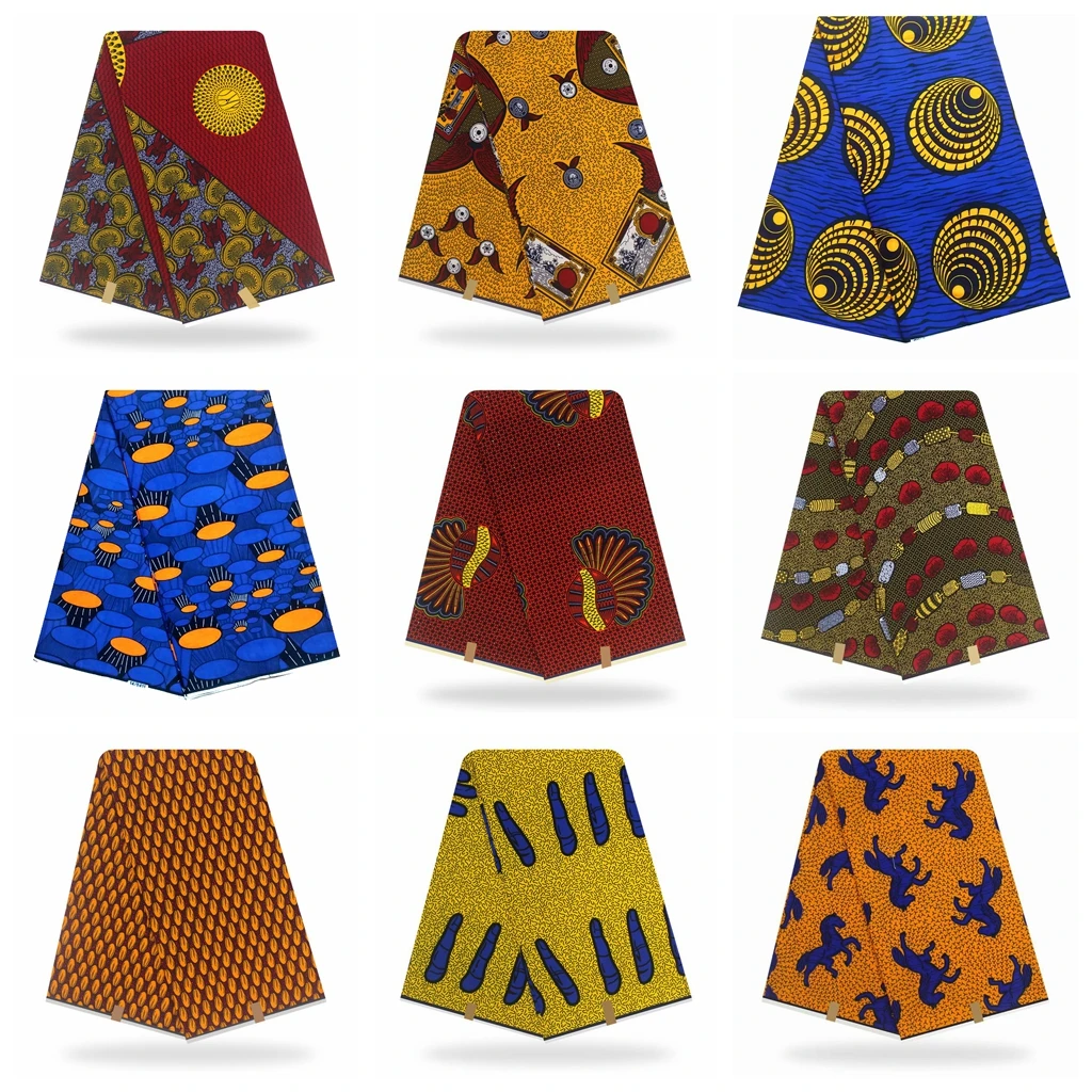 Высокое качество африканские принты ткань Анкара настоящий голландский воск нигерийский стиль 6 ярдов/шт хлопок