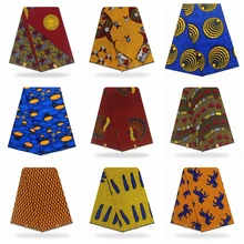 Высокое качество африканские принты ткань Анкара настоящий голландский воск нигерийский стиль 6 ярдов/шт хлопок