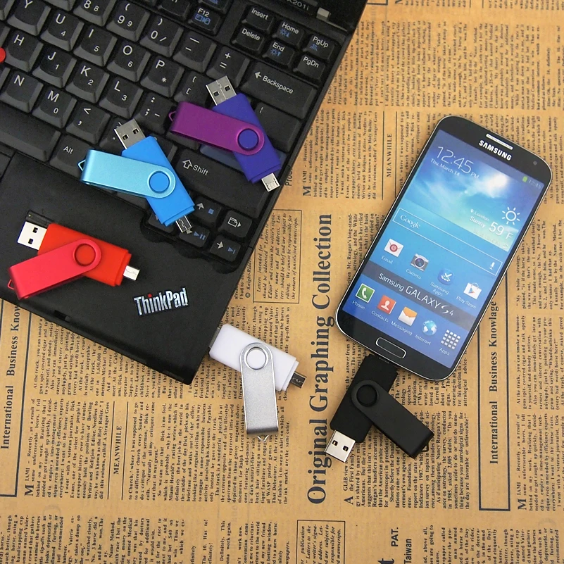 Флеш-накопитель OTG 2,0 64 ГБ 32 ГБ Micro Flashdrive 8 ГБ 16 ГБ 4 ГБ USB флеш-накопитель для Android PC TF/SD карта адаптер адаптеры для мобильных телефонов
