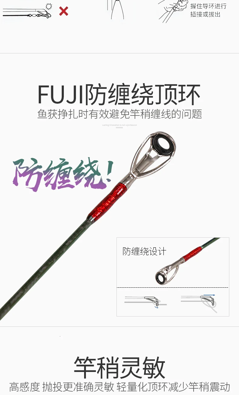 Lurestar, Гиды Fuji, высокоуглеродистая удочка, приманка, удочка, 1,98 м-2,58 м, Спиннинг/литье, Удочка ML/M actiong